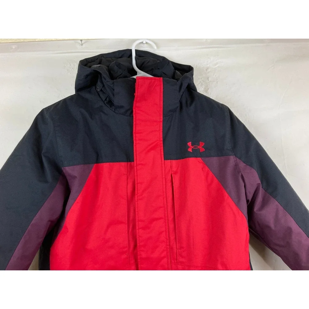 Under Armour 3-in-1 Jacket Kids Youth Boys Girls M 10 /12 Hooded Puffer Winter